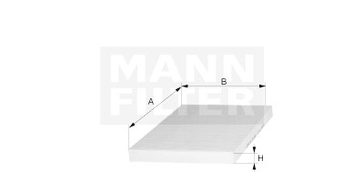 Filtro aria abitacolo MANN-FILTER CUK 26 019
