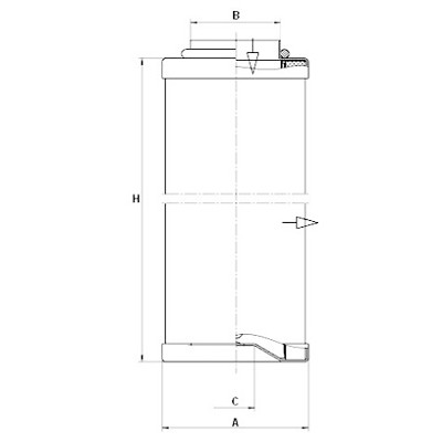 Filtro, Tecnica aria compressa