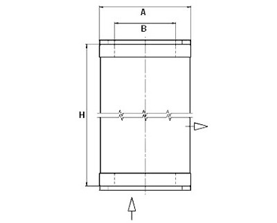Filtro, Tecnica aria compressa