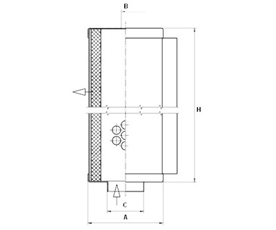 Filtro, Tecnica aria compressa