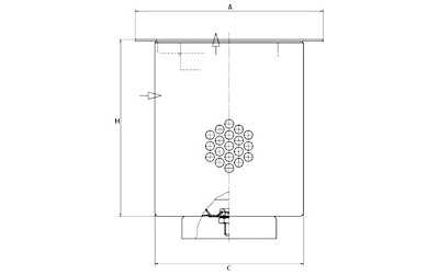 Filtro, Tecnica aria compressa