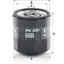 Filtro olio MANN-FILTER MW 6001