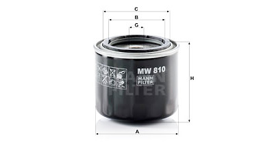 Filtro olio MANN-FILTER MW 810