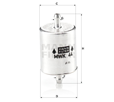 Filtro carburante MANN-FILTER MWK 44