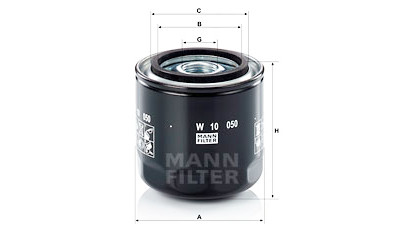Filtro olio MANN-FILTER W 10 050
