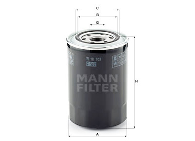 Filtro olio MANN-FILTER W 10 703