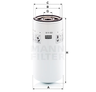 Filtro olio MANN-FILTER W 11 023