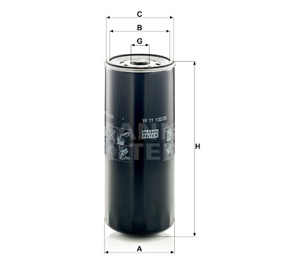 Filtro olio MANN-FILTER W 11 102/28