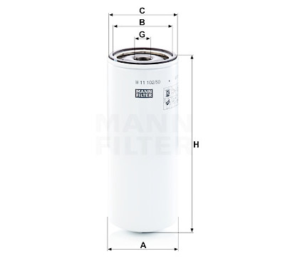 Filtro olio MANN-FILTER W 11 102/50