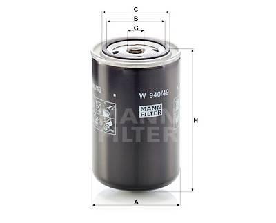 Filtro olio MANN-FILTER W 940/49