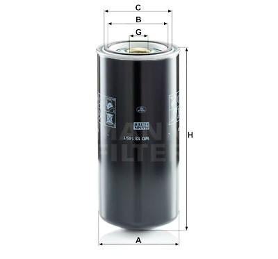 Filtro olio MANN-FILTER WD 13 145/1