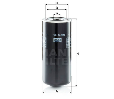 Filtro olio MANN-FILTER WD 962/15