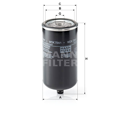 Filtro carburante MANN-FILTER WDK 724/1