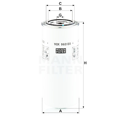 Filtro carburante MANN-FILTER WDK 962/20