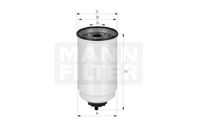 Filtro carburante MANN-FILTER WK 10 017 x