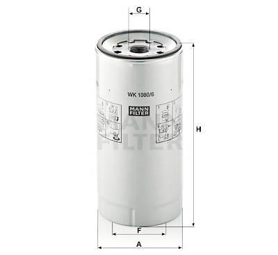 Filtro carburante MANN-FILTER WK 1080/6 x