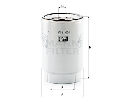 Filtro carburante MANN-FILTER WK 11 001 x