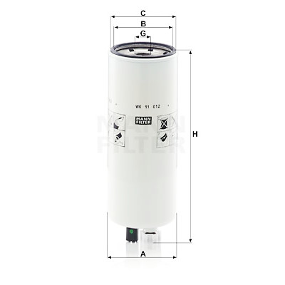 Filtro carburante MANN-FILTER WK 11 012