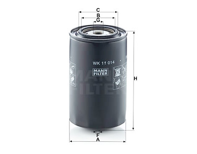Filtro carburante MANN-FILTER WK 11 014
