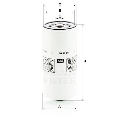 Filtro carburante MANN-FILTER WK 11 040 x