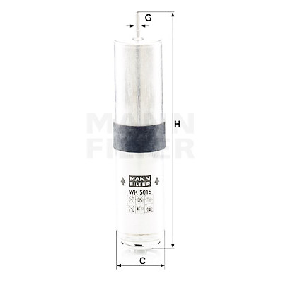 Filtro carburante MANN-FILTER WK 5015 z