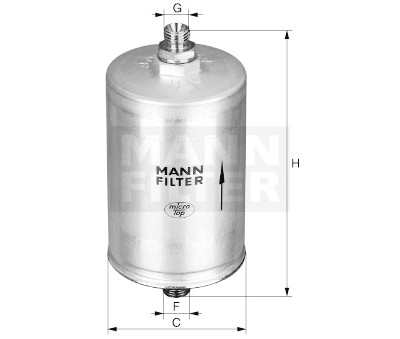 Filtro carburante MANN-FILTER WK 5020 x KIT