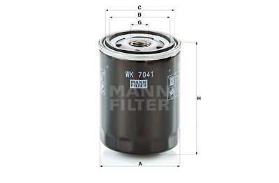 Filtro carburante MANN-FILTER WK 7041