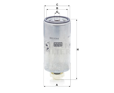Filtro carburante MANN-FILTER WK 8044 x