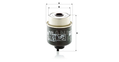 Filtro carburante MANN-FILTER WK 8118