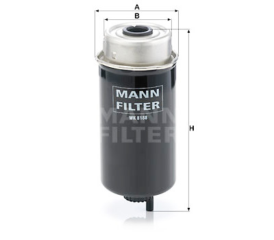 Filtro carburante MANN-FILTER WK 8188