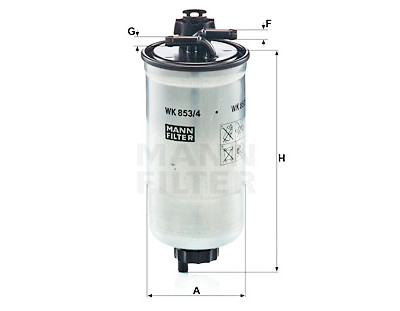 Filtro carburante MANN-FILTER WK 853/4 z