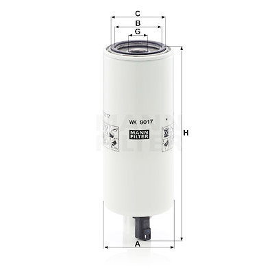 Filtro carburante MANN-FILTER WK 9017 x