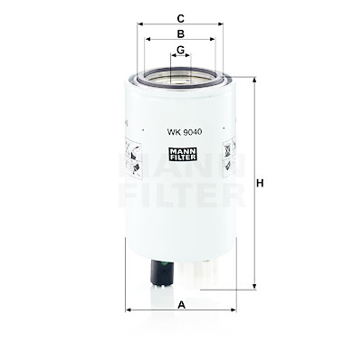 Filtro carburante MANN-FILTER WK 9040