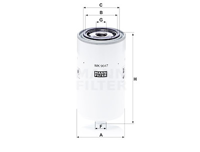 Filtro carburante MANN-FILTER WK 9047