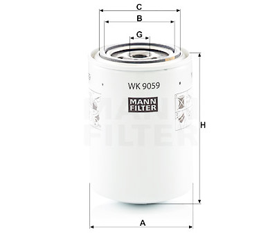 Filtro carburante MANN-FILTER WK 9059