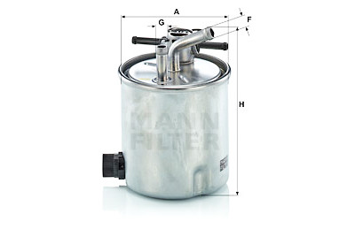 Filtro carburante MANN-FILTER WK 9067