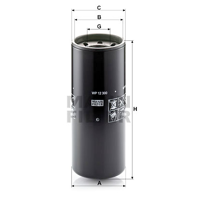Filtro olio MANN-FILTER WP 12 300