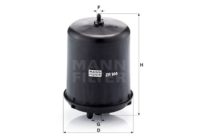 Filtro olio MANN-FILTER ZR 905 z