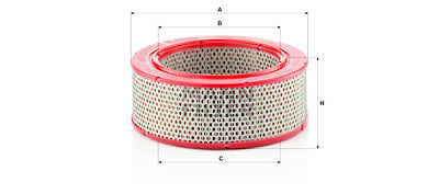 Filtro aria MANN-FILTER C 2263