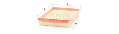 Filtro aria MANN-FILTER C 2345/1