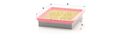 Filtro aria MANN-FILTER C 2477