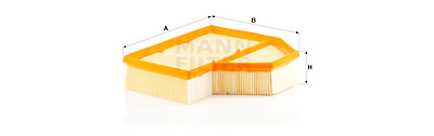 Filtro aria MANN-FILTER C 25 112