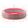 Filtro aria MANN-FILTER C 2535/2