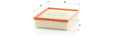 Filtro aria MANN-FILTER C 26 168/1