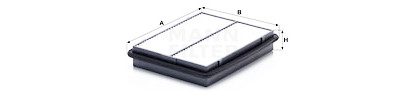 Filtro aria MANN-FILTER C 2697