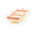 Filtro aria MANN-FILTER C 2861-2