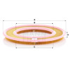 Filtro aria MANN-FILTER C 3555
