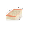 Filtro aria MANN-FILTER C 37 157