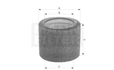 Filtro aria MANN-FILTER CS 17 110/1