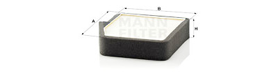 Filtro aria abitacolo MANN-FILTER CU 19 002